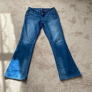 The jeans are size 8 but I think they fit more like a size 6